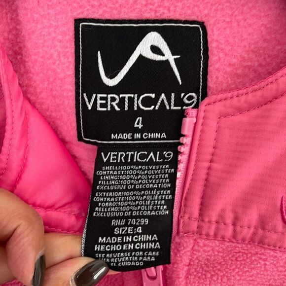 Vertical ‘9 Girls  Snow overalls. Size 4 Pink‎ - Picture 4 of 5